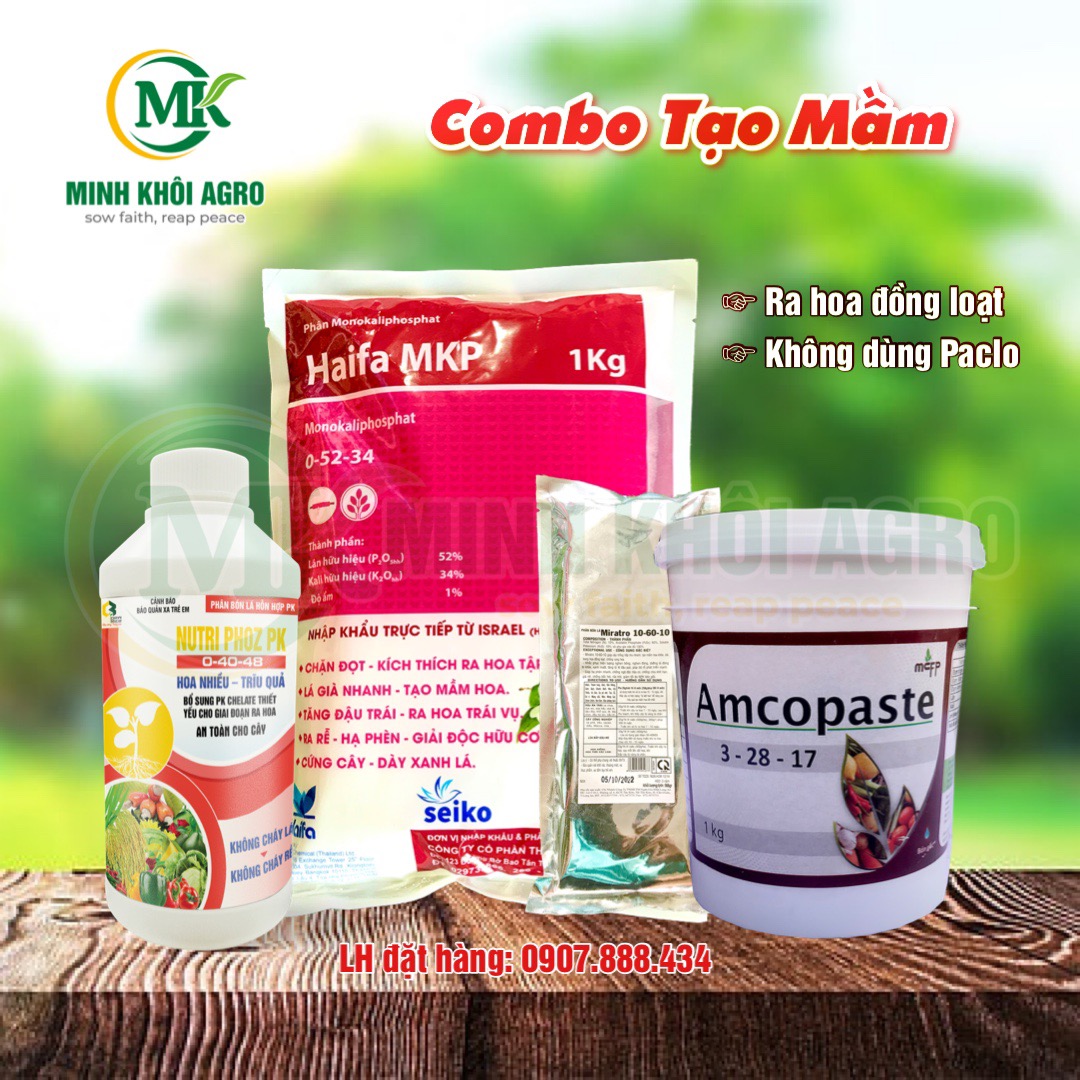 Combo TẠO MẦM (Xử lý ra hoa sầu riêng)